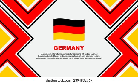 Germany Flag Abstract Background Design Template. Germany Independence Day Banner Wallpaper Vector Illustration. Germany Vector