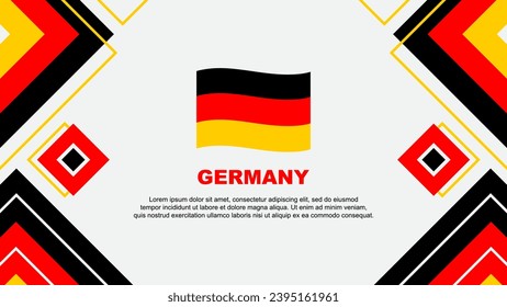 Germany Flag Abstract Background Design Template. Germany Independence Day Banner Wallpaper Vector Illustration. Germany Background