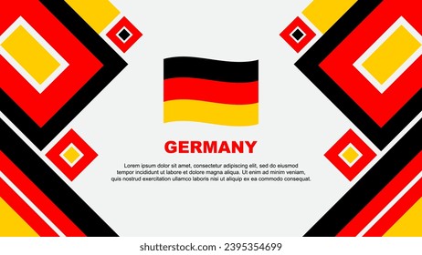 Germany Flag Abstract Background Design Template. Germany Independence Day Banner Wallpaper Vector Illustration. Germany Cartoon