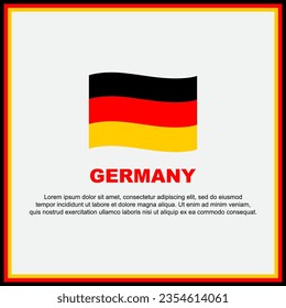 Germany Flag Background Design Template. Germany Independence Day Banner Social Media Post. Germany Banner