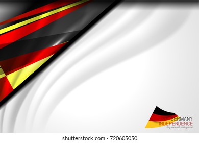 Germany flag background for Independence Day and other events, Vector illustration