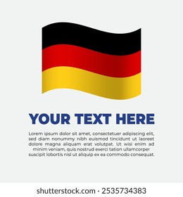 Germany Flag Banner Background Template