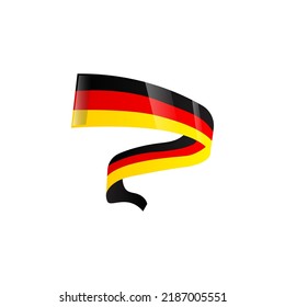 Germany flag banner vector isolated on white background