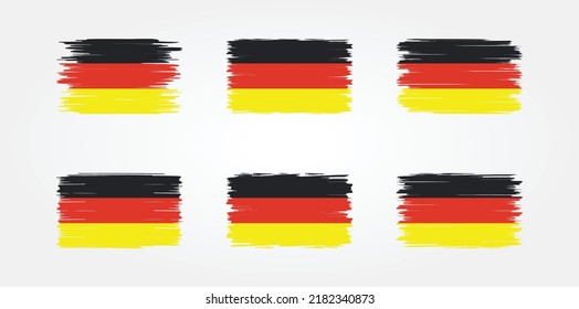 Germany Flag Brush Collection. National Flag