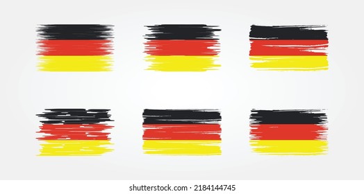 Germany Flag Brush Collection. National Flag