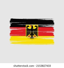 Germany Flag Brush. National Flag