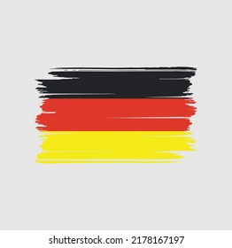 Germany Flag Brush. National Flag