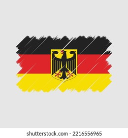Pincel de bandera de Alemania. Bandera nacional