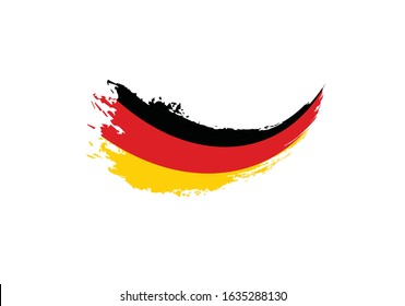 Germany flag brush national symbol decoration
