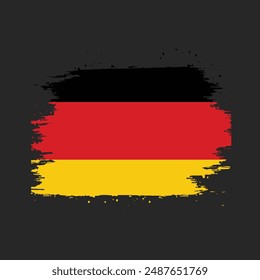 Germany Flag Brush Paint Images With Transparent Background, Stock Photos, 3D objects, Germany flag Royalty Free Vector Image, Symbol of Germany 