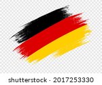 Germany flag with brush paint textured isolated  on png or transparent  background,Symbol of Germany,template for banner,card,advertising ,promote,web design,vector, top gold winner sport country 