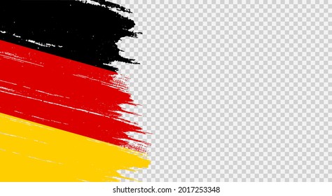 Germany flag with brush paint textured isolated  on png or transparent  background,Symbol of Germany,template for banner,card,advertising ,promote,web design,vector, top gold winner sport country 