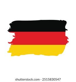 Germany flag brush strokes grunge texture design. Grunge brush stroke. Vector