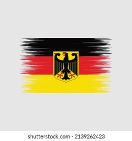 Germany Flag Brush Strokes. National Flag