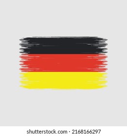 Germany Flag Brush Strokes. National Flag