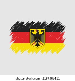 Germany Flag Brush Strokes. National Flag