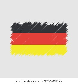 Germany flag brush strokes painted 
