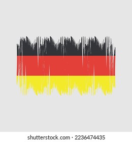 Germany Flag Brush Vector Illustration