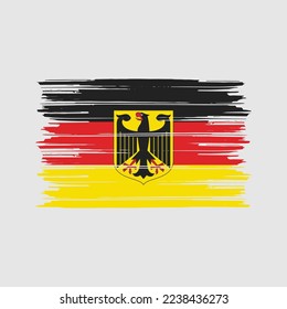 Germany Flag Brush Vector Illustration
