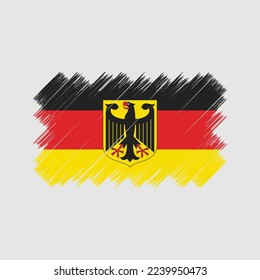 Germany Flag Brush Vector Illustration