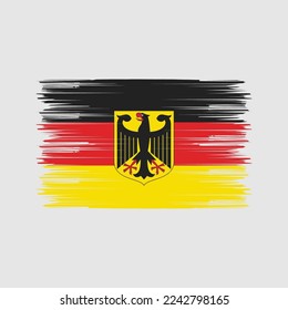 Germany Flag Brush Vector Illustration