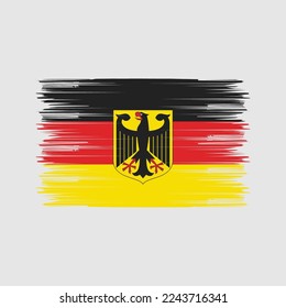 Ilustración del vector de pincel de bandera de Alemania