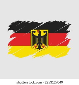 Ilustración del vector de pincel de bandera de Alemania