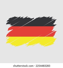 Germany Flag Brush Vector Illustration