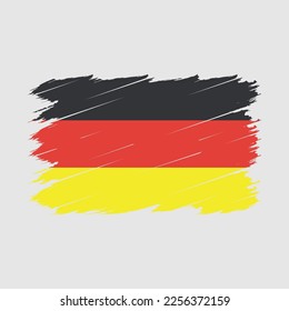 Ilustración del vector de pincel de bandera de Alemania