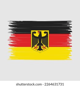 Germany Flag Brush Vector Illustration