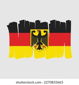 Ilustración del vector de pincel de bandera de Alemania