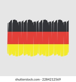 Germany Flag Brush Vector Illustration