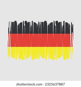 Germany Flag Brush Vector Illustration