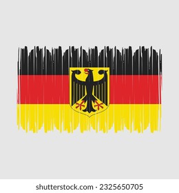 Germany Flag Brush Vector Illustration