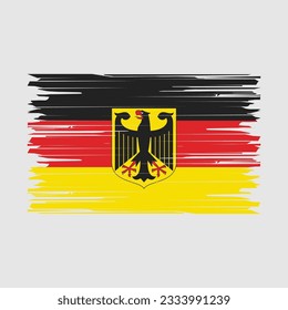 Germany Flag Brush Vector Illustration