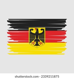 Germany Flag Brush Vector Illustration