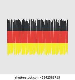Germany Flag Brush Vector Illustration