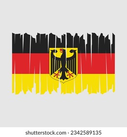 Ilustración del vector de pincel de bandera de Alemania