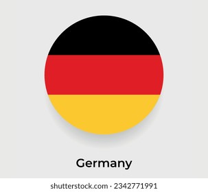 Germany flag bubble circle round shape icon vector illustration