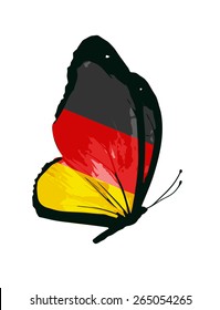 Germany flag butterfly - vector