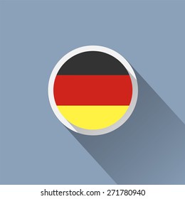  Germany Flag Button Icon 