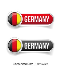Germany flag button vector