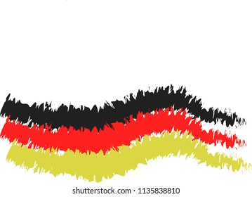 Germany flag in carbon pencil version bund