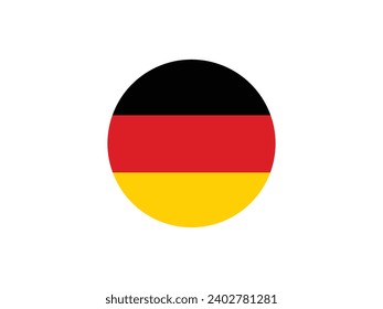 Germany Flag Circle PNG Transparent Vector