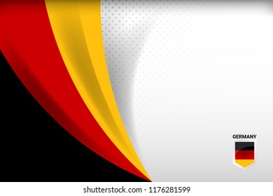 Germany flag concept background for Independence Day and other events, Vector illustration