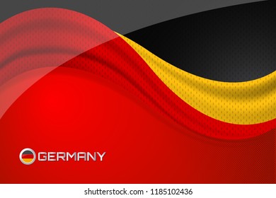 Germany flag concept background for Independence Day and other events, Vector illustration