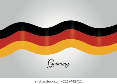 Concepto de cinta de diseño de bandera de Alemania