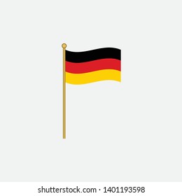 Germany flag graphic element Illustration template design 
