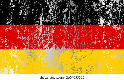 Germany flag with grunge effect.