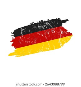 Germany flag with grunge effect – vintage German flag vector illustration